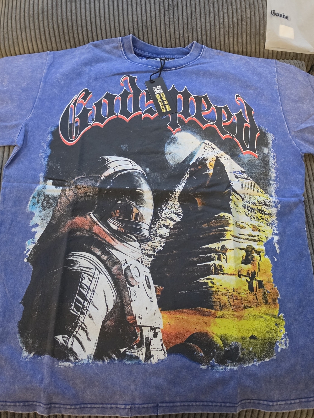 Godspeed Blue Short-Sleeve Kids' Graphic Space Tee